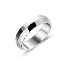 custom name gifts rings men women jewelry stainless steel blank ring smooth surface silver rings